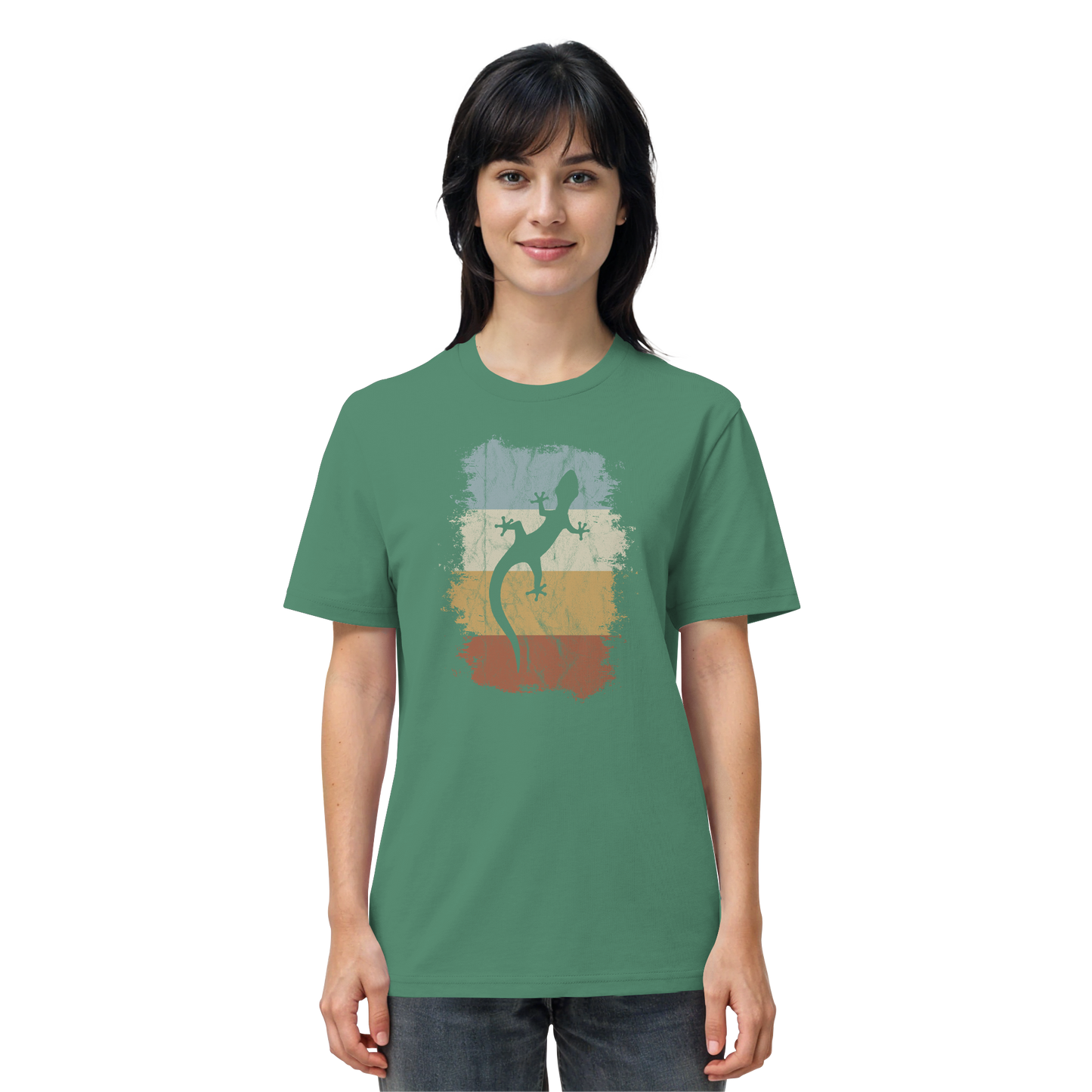 Retro Gecko Salamander Silhouette - Organic Shirt