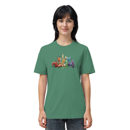Regenbogen Tiere für Freundschaft, Toleranz und Vielfalt - Organic Shirt