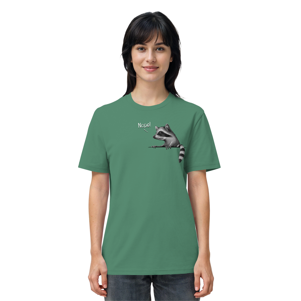 Nope! Frecher verwegener Waschbär - Organic Shirt