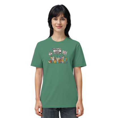 Demo-Katzen gegen Faschismus und für Vielfalt - Organic Shirt