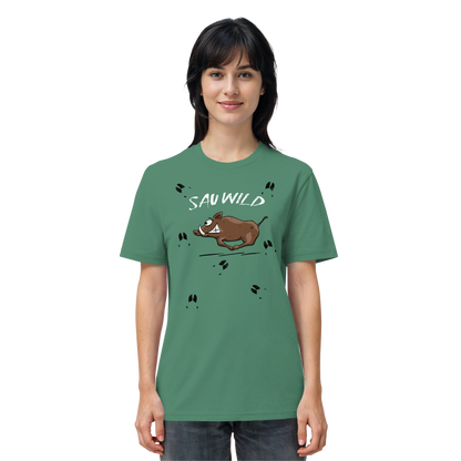 Sauwild wilde Sau | Wildschwein Keiler - Organic Shirt