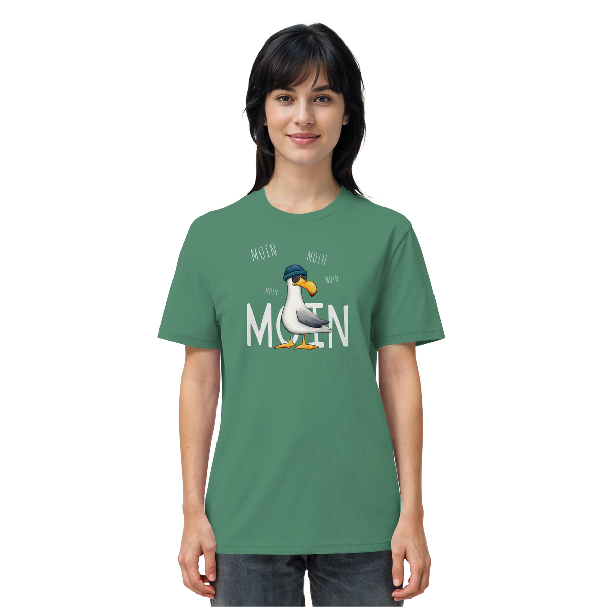 Moin Moin Lässige Hipster Möwe  - Organic Shirt
