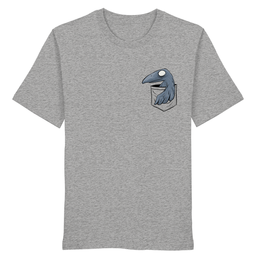 Grufti Rabe Krähe in der Tasche - Organic Shirt