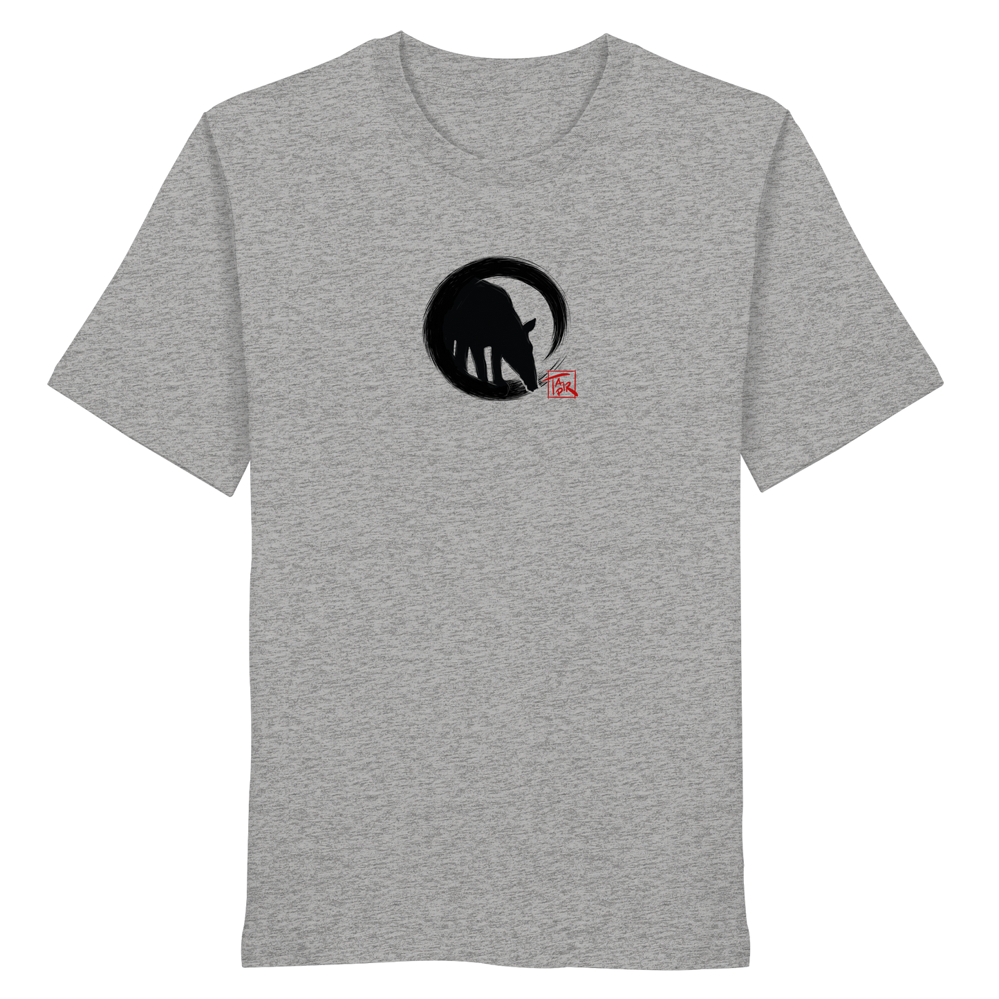 Zen Tapir im japanischen Enso Kreis - Organic Shirt