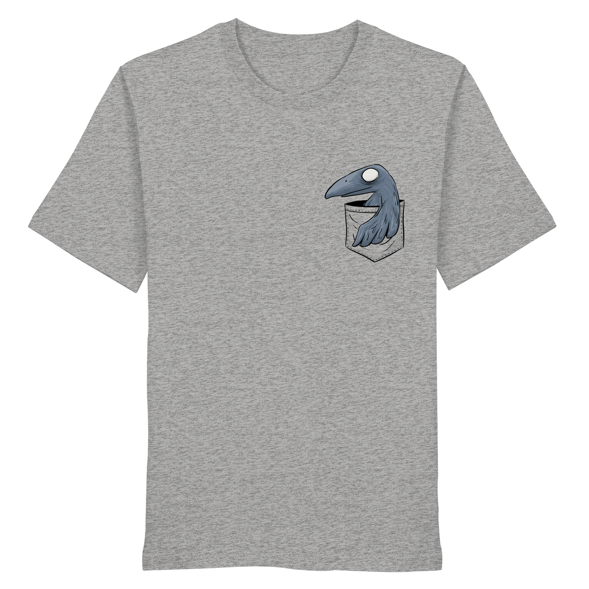 Grufti Rabe Krähe in der Tasche - Organic Shirt