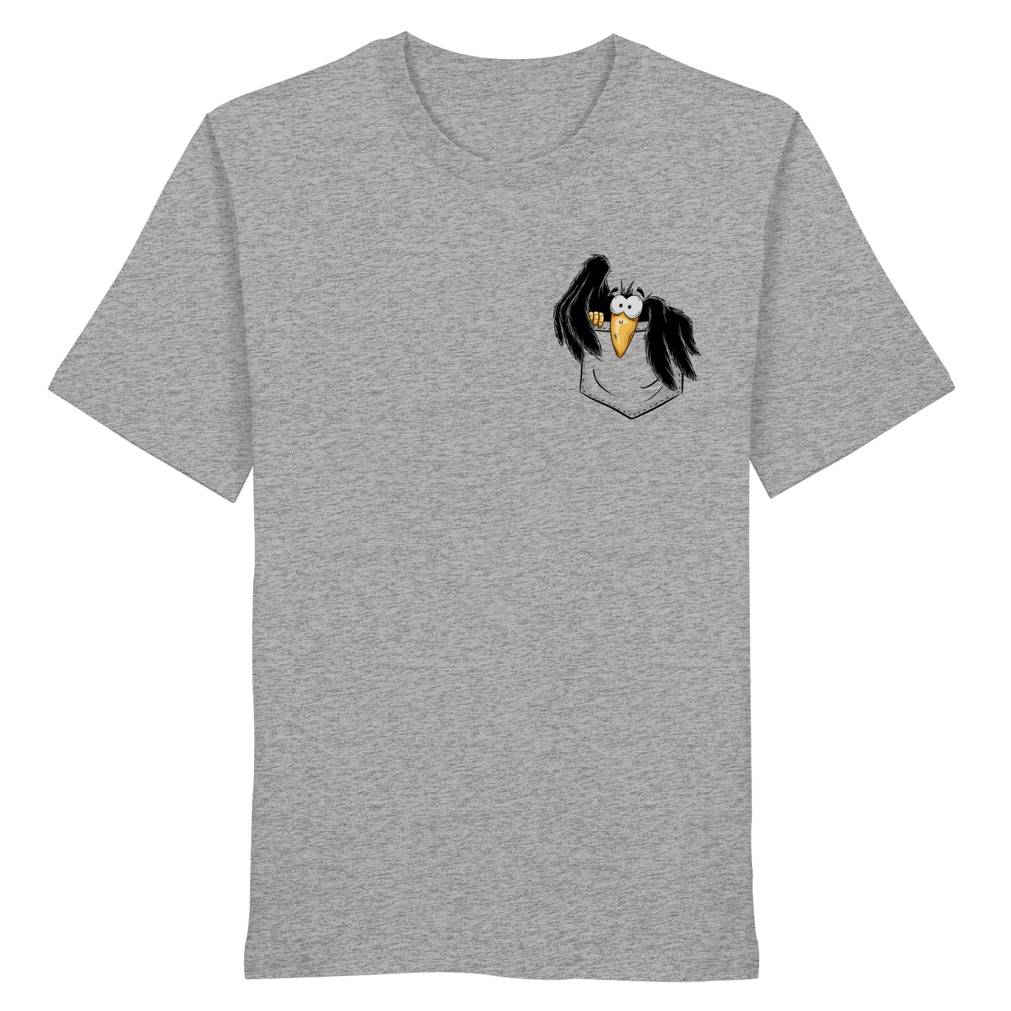 Kleiner Rabe | schwarze Krähe In Tasche - Organic Shirt