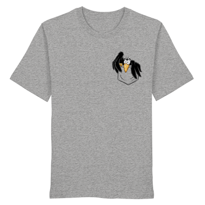 Kleiner Rabe | schwarze Krähe In Tasche - Organic Shirt