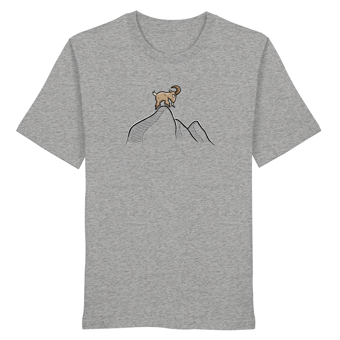 Ziegenbock in den Bergen - Organic Shirt
