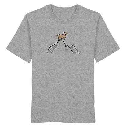 Ziegenbock in den Bergen - Organic Shirt