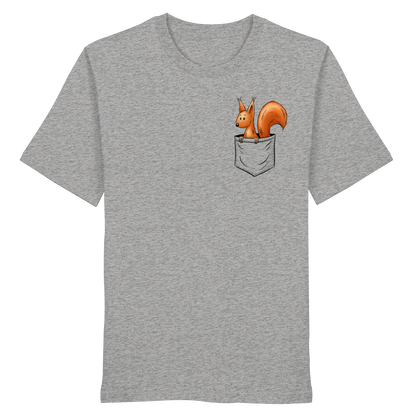 Lässiges Eichhörnchen In Tasche - Organic Shirt