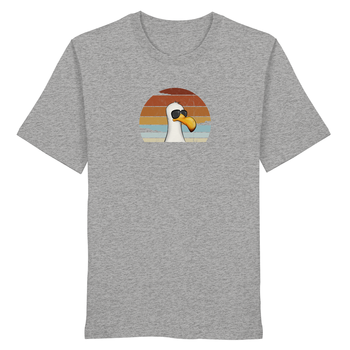 Cool lässige Retro Möwe - Organic Shirt