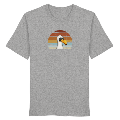 Cool lässige Retro Möwe - Organic Shirt