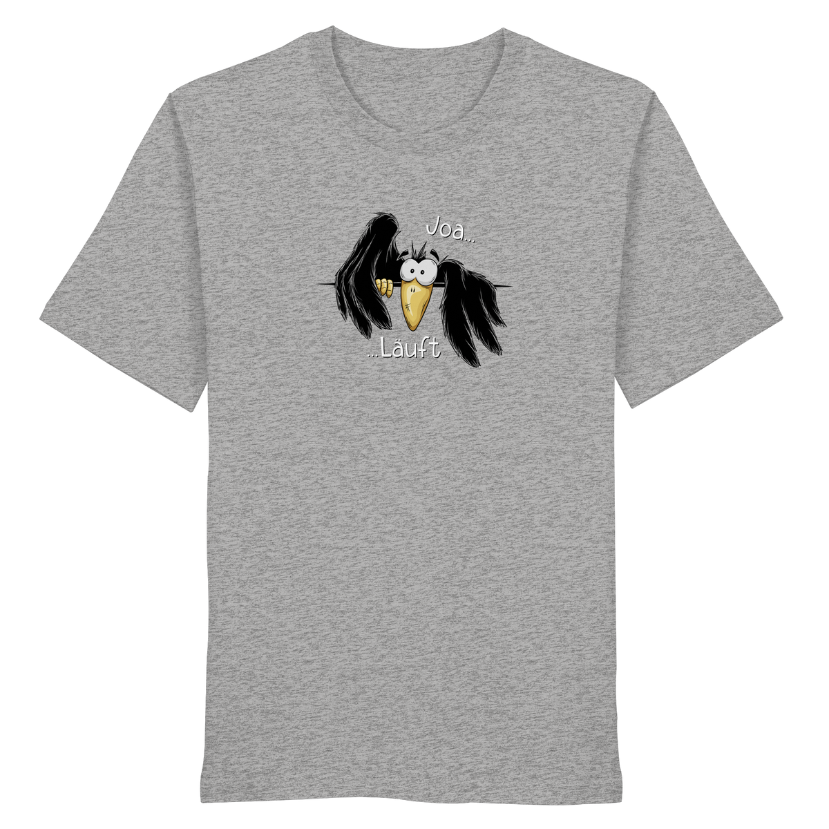 Joa Läuft Krähe gechillter Rabe - Organic Shirt