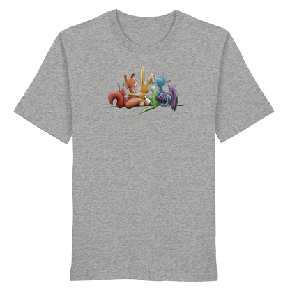 Regenbogen Tiere für Freundschaft, Toleranz und Vielfalt - Organic Shirt