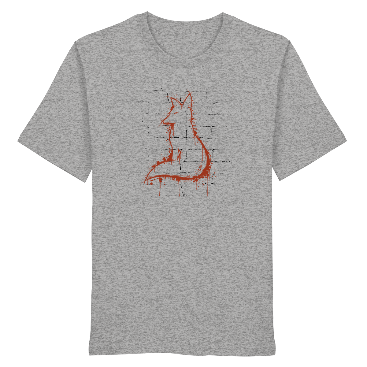 Street Art Fuchs Silhouette - Organic Shirt