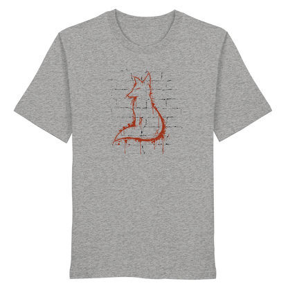 Street Art Fuchs Silhouette - Organic Shirt