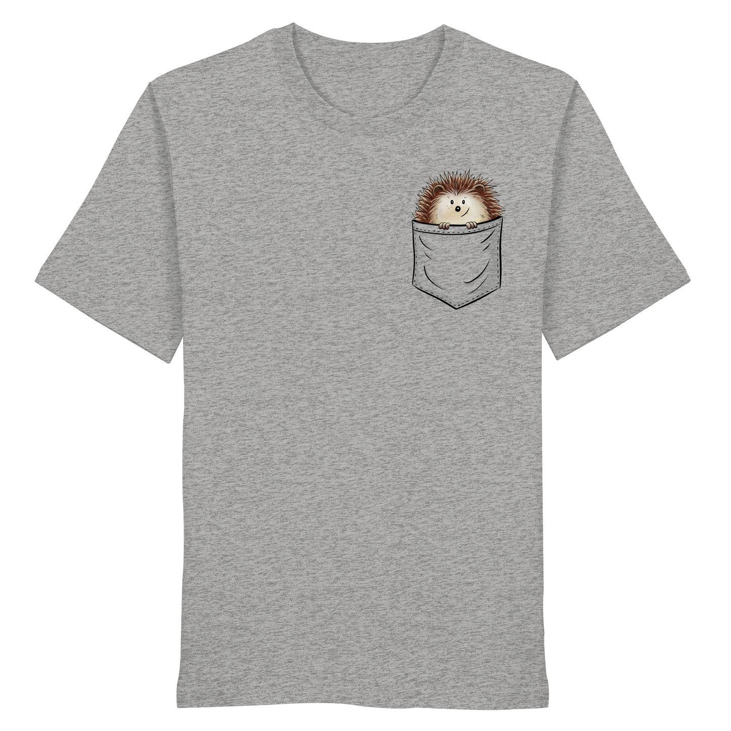Lustiger Igel in Deiner Brust-Tasche - Organic Shirt