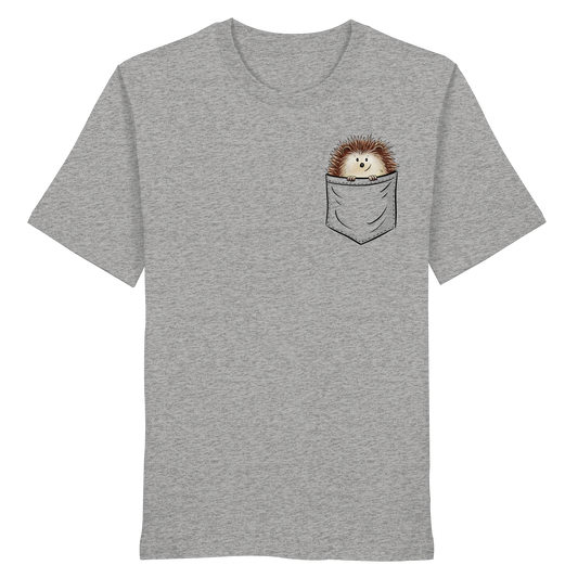 Lustiger Igel in Deiner Brust-Tasche - Organic Shirt