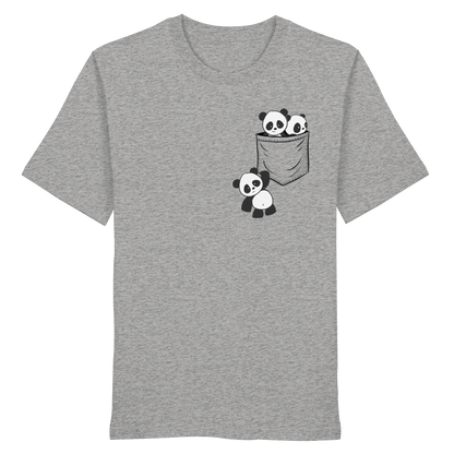Kawaii Pandas in der Tasche - Organic Shirt
