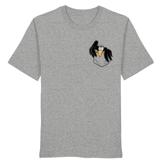 Kleiner Rabe | schwarze Krähe In Tasche - Organic Shirt