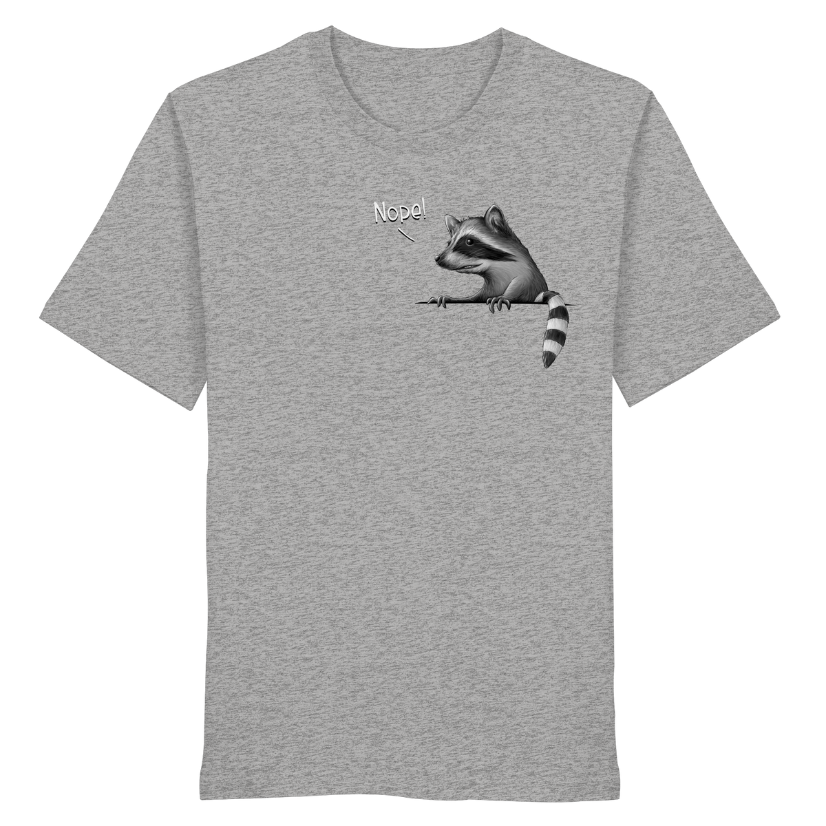 Nope! Frecher verwegener Waschbär - Organic Shirt