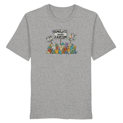 Demo-Katzen gegen Faschismus und für Vielfalt - Organic Shirt