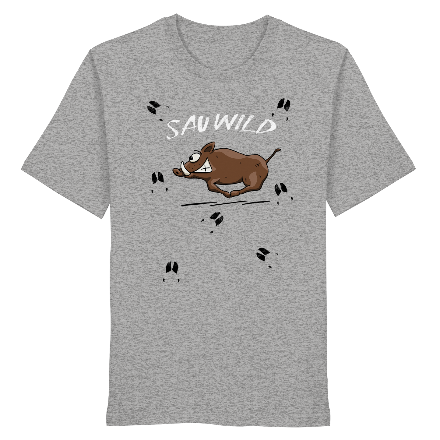 Sauwild wilde Sau | Wildschwein Keiler - Organic Shirt