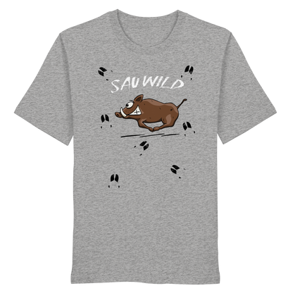 Sauwild wilde Sau | Wildschwein Keiler - Organic Shirt