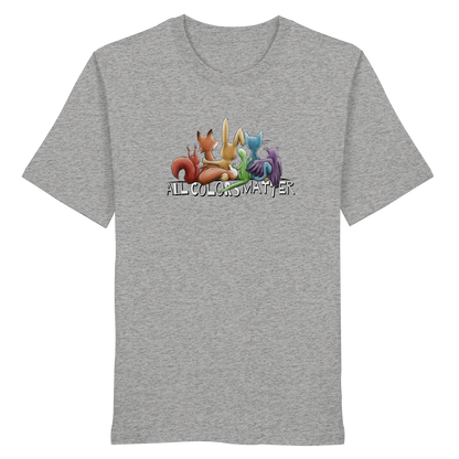 All Colors Matter! Regenbogen Tiere für Vielfalt - Organic Shirt