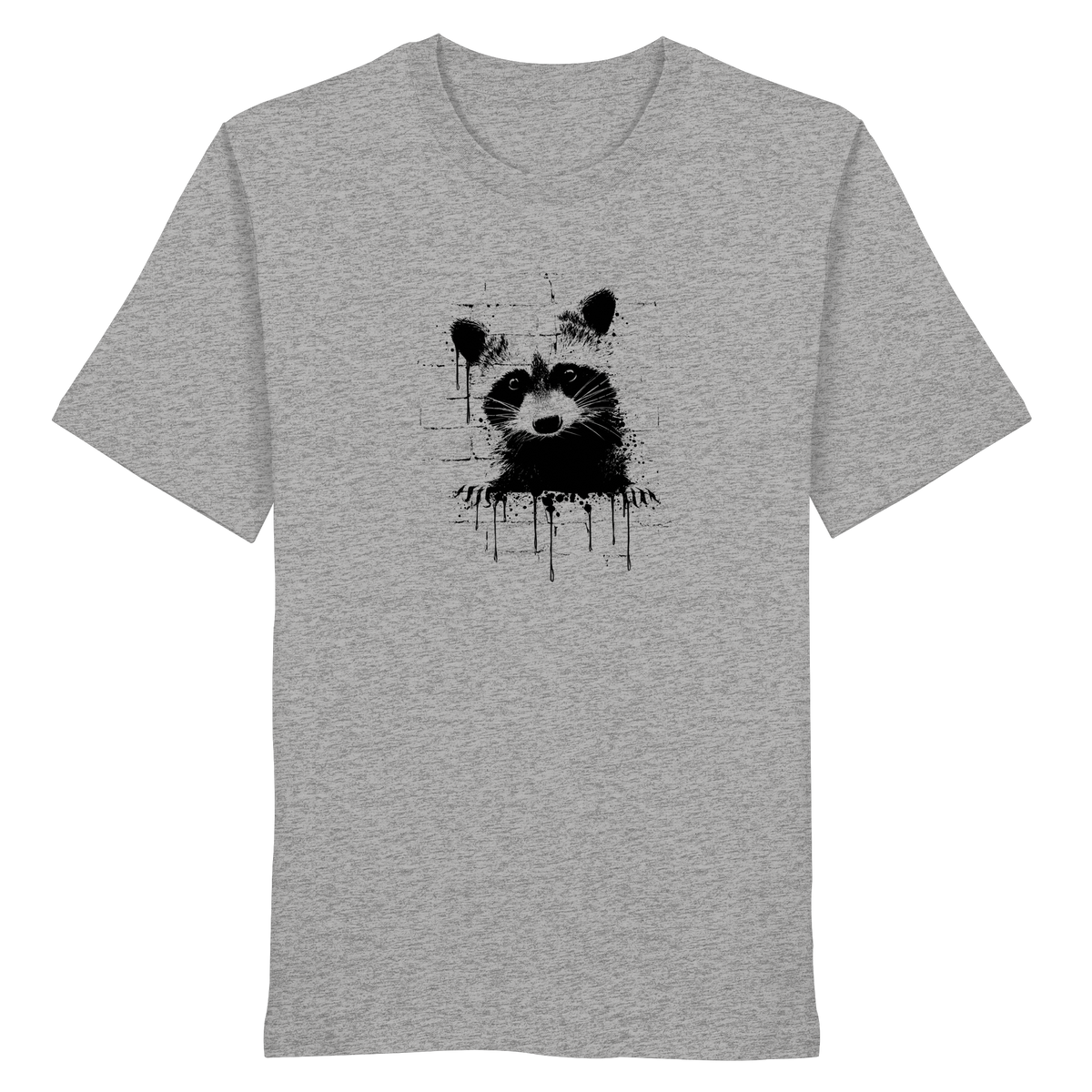 Funky Street Art Waschbär - Organic Shirt