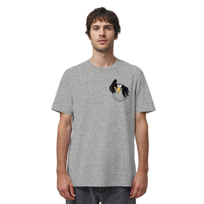 Kleiner Rabe | schwarze Krähe In Tasche - Organic Shirt