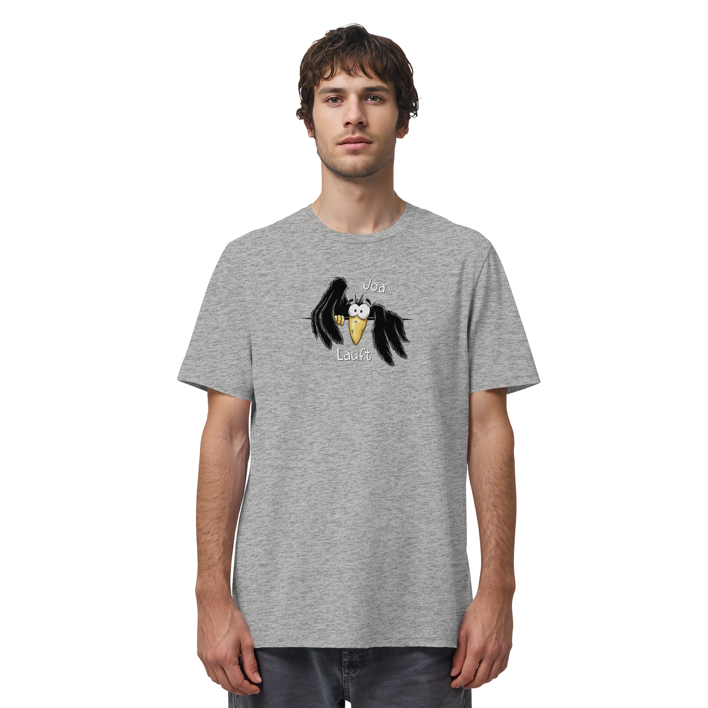 Joa Läuft Krähe gechillter Rabe - Organic Shirt