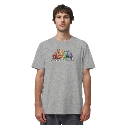All Colors Matter! Regenbogen Tiere für Vielfalt - Organic Shirt