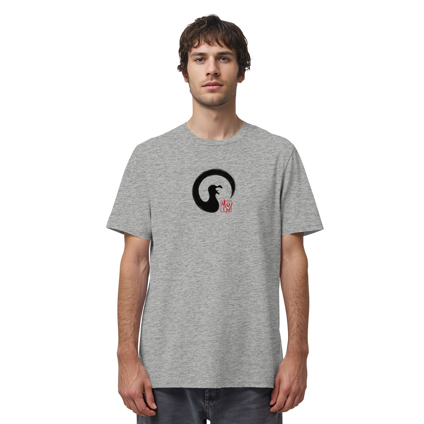 Moin kreischende japanische Enso Möwe - Organic Shirt