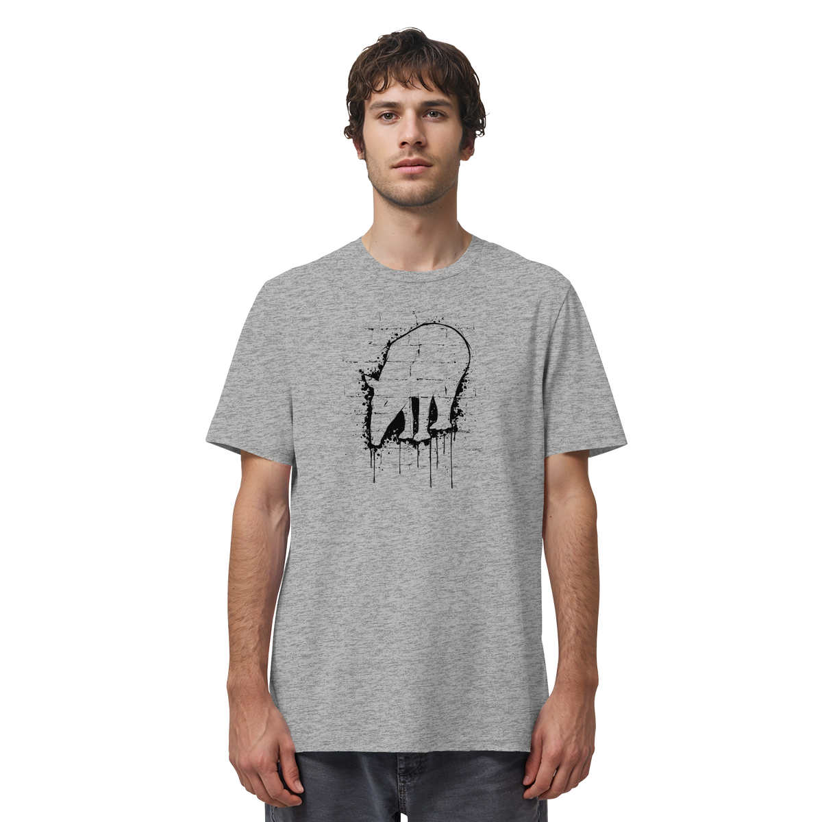 Urban Street Art Tapir Silhouette - Organic Shirt