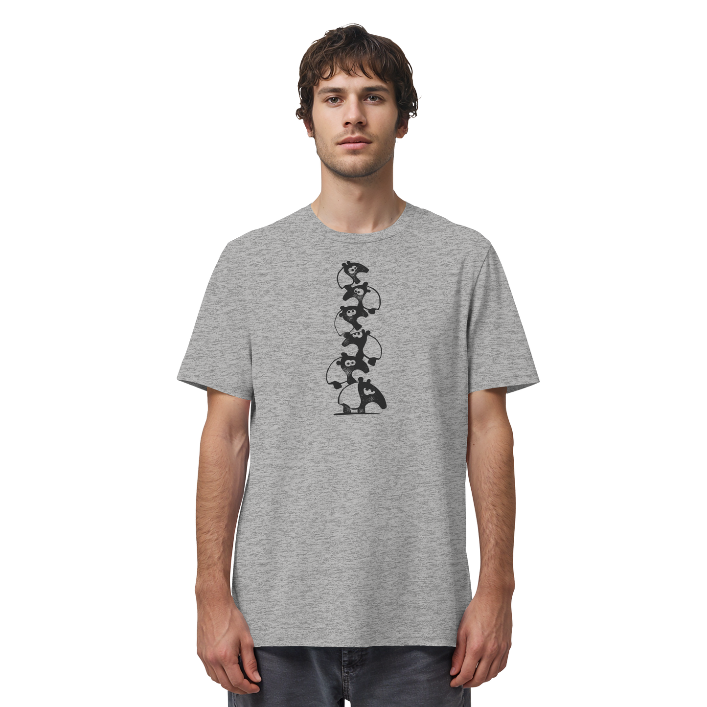 Lustiger Haufen aus Schabracken-Tapiren - Organic Shirt
