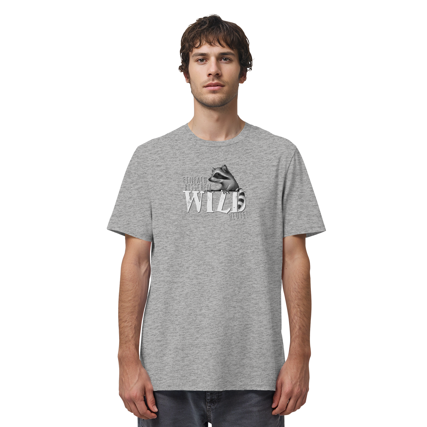 Bisschen wild heute! Waschbär - Organic Shirt