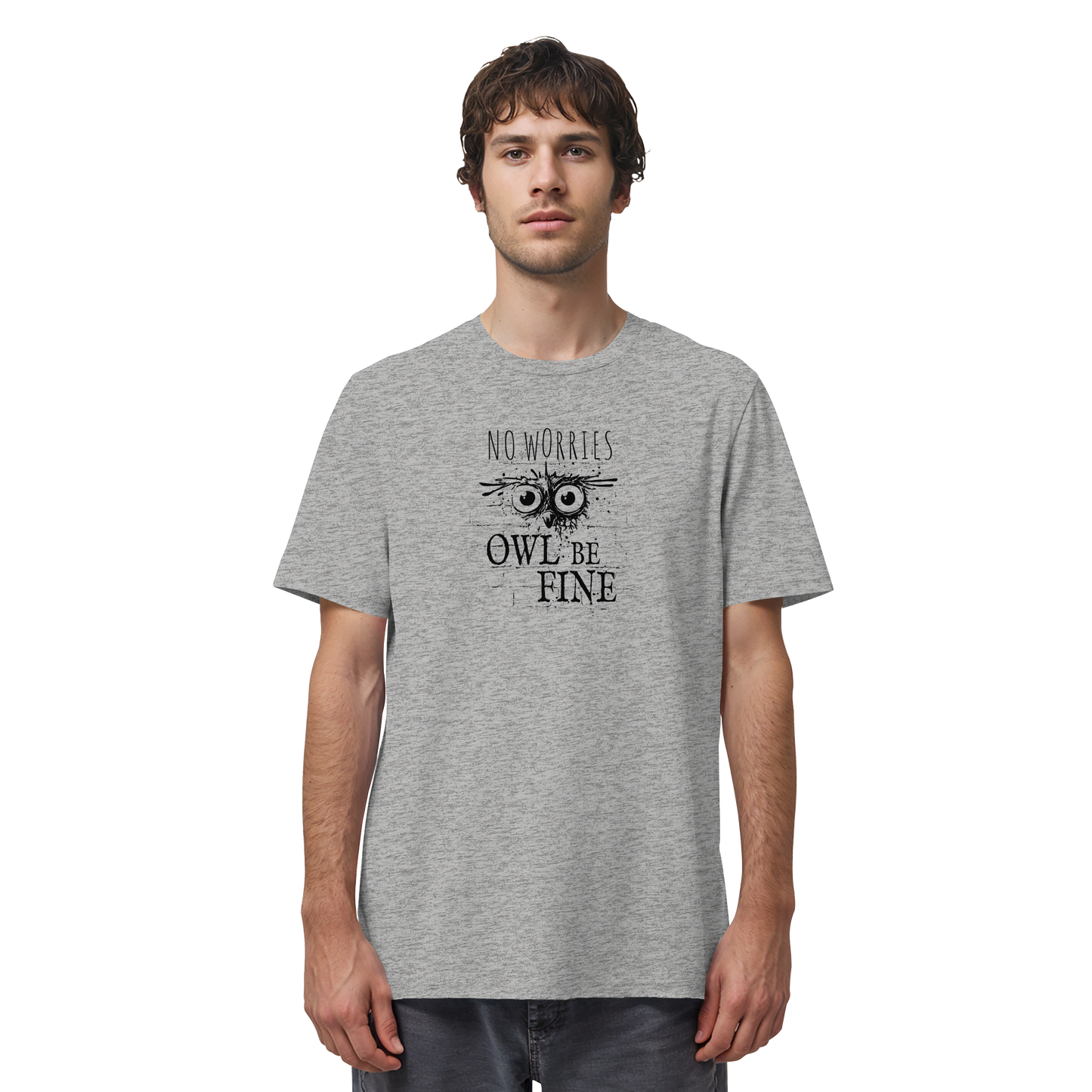Owl Be Fine Street Art Eule - Organic Shirt