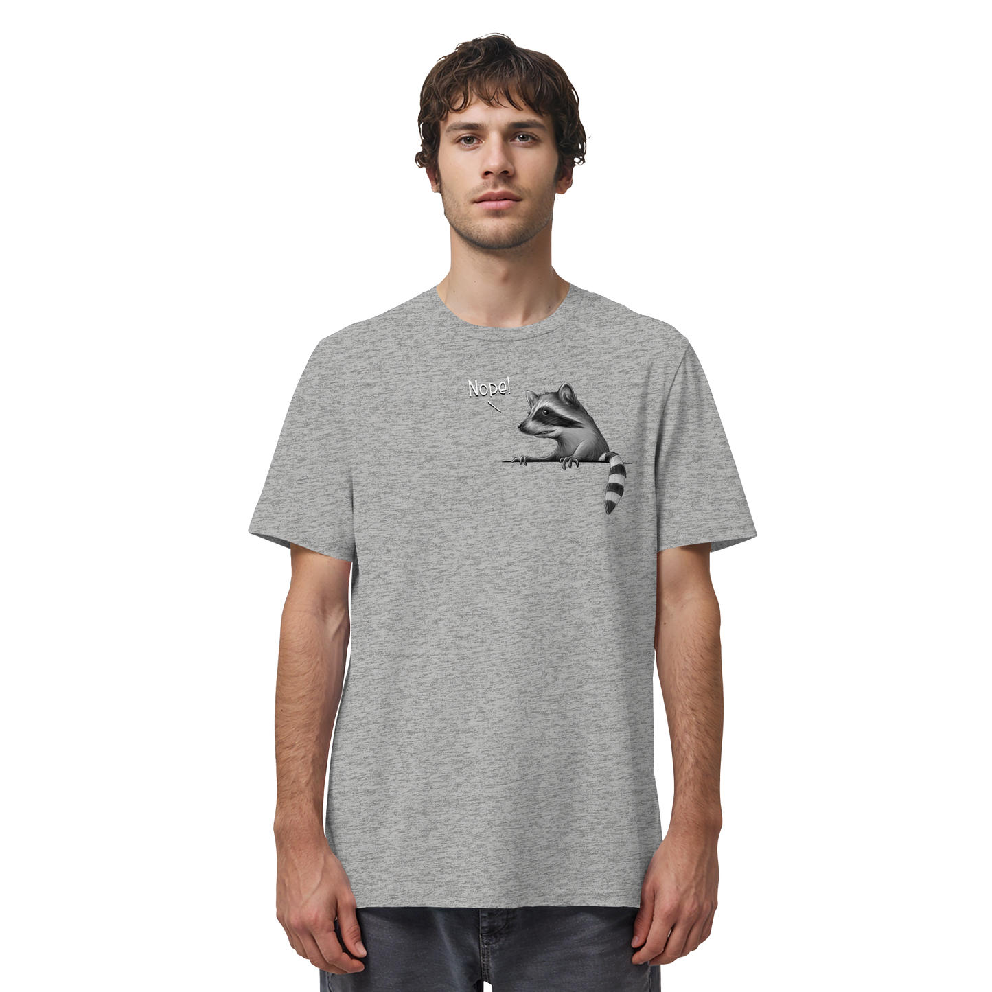 Nope! Frecher verwegener Waschbär - Organic Shirt