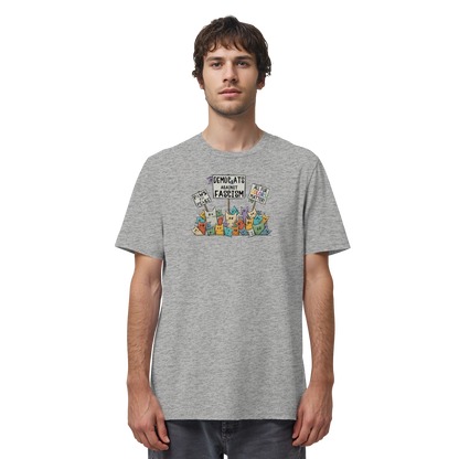 Demo-Katzen gegen Faschismus und für Vielfalt - Organic Shirt
