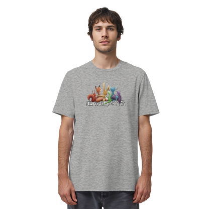 All Colors Matter! Regenbogen Tiere für Vielfalt - Organic Shirt