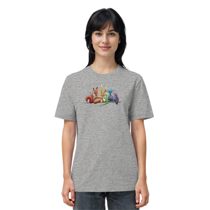 Regenbogen Tiere für Freundschaft, Toleranz und Vielfalt - Organic Shirt