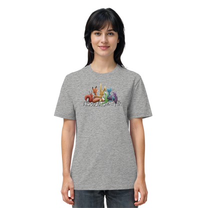 All Colors Matter! Regenbogen Tiere für Vielfalt - Organic Shirt