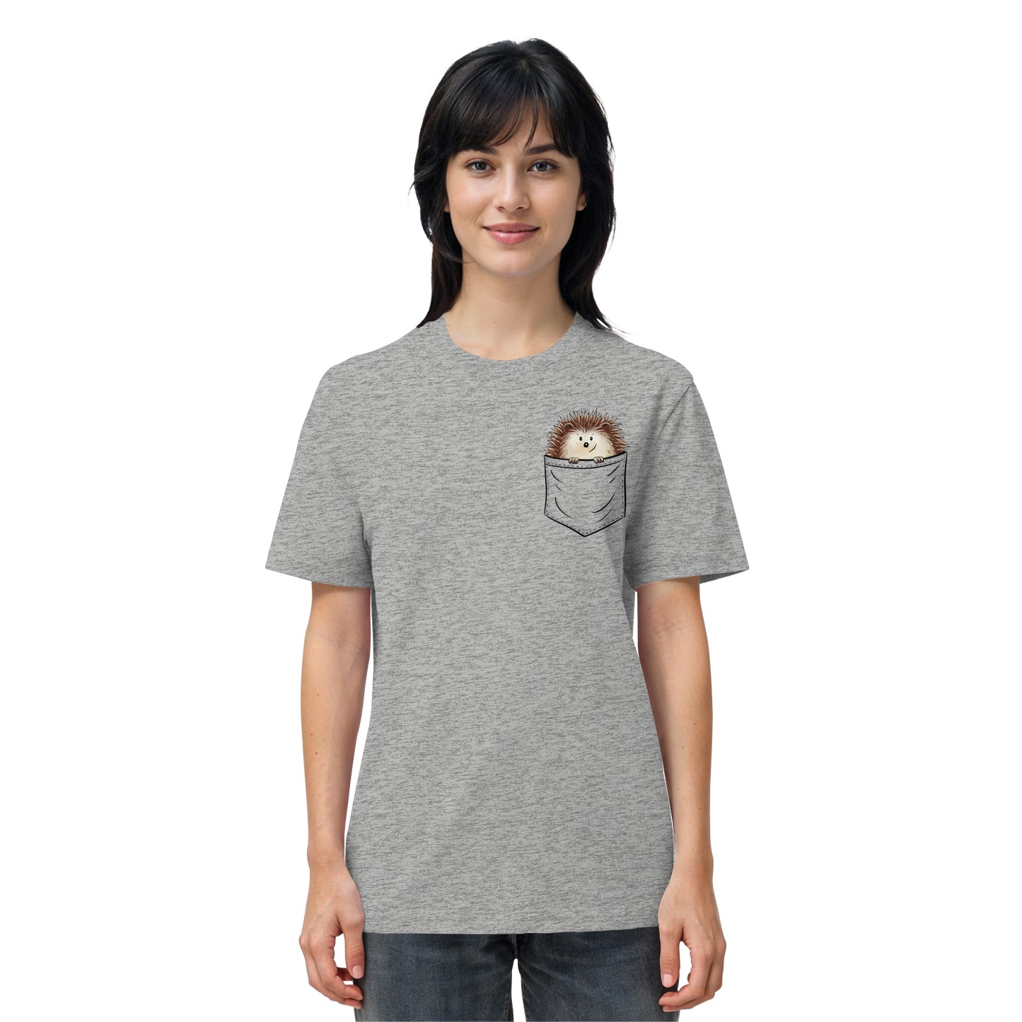 Lustiger Igel in Deiner Brust-Tasche - Organic Shirt