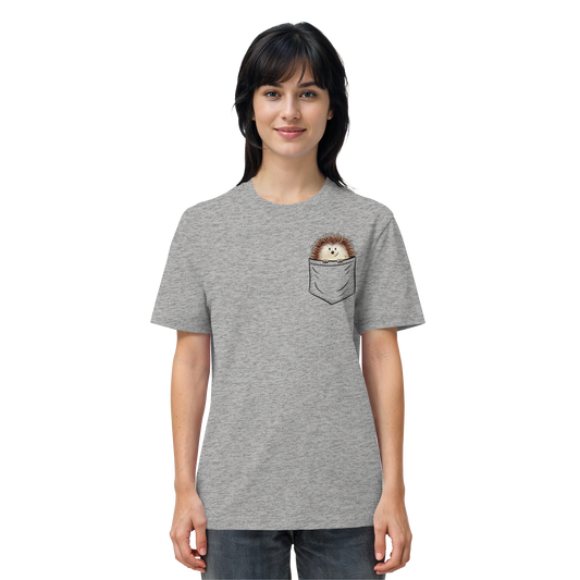 Lustiger Igel in Deiner Brust-Tasche - Organic Shirt