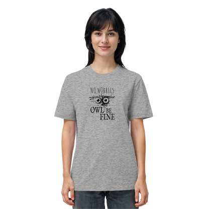 Owl Be Fine Street Art Eule - Organic Shirt