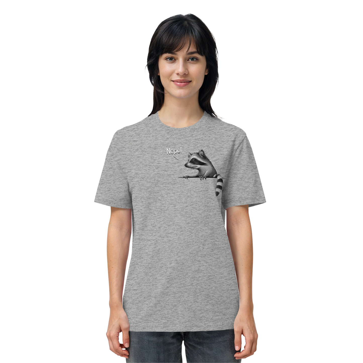 Nope! Frecher verwegener Waschbär - Organic Shirt