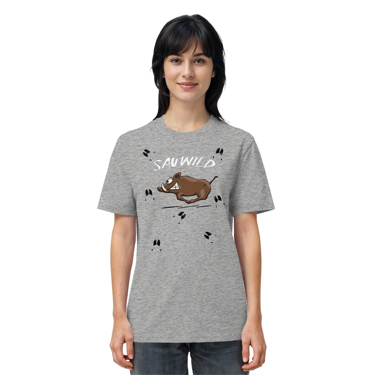 Sauwild wilde Sau | Wildschwein Keiler - Organic Shirt