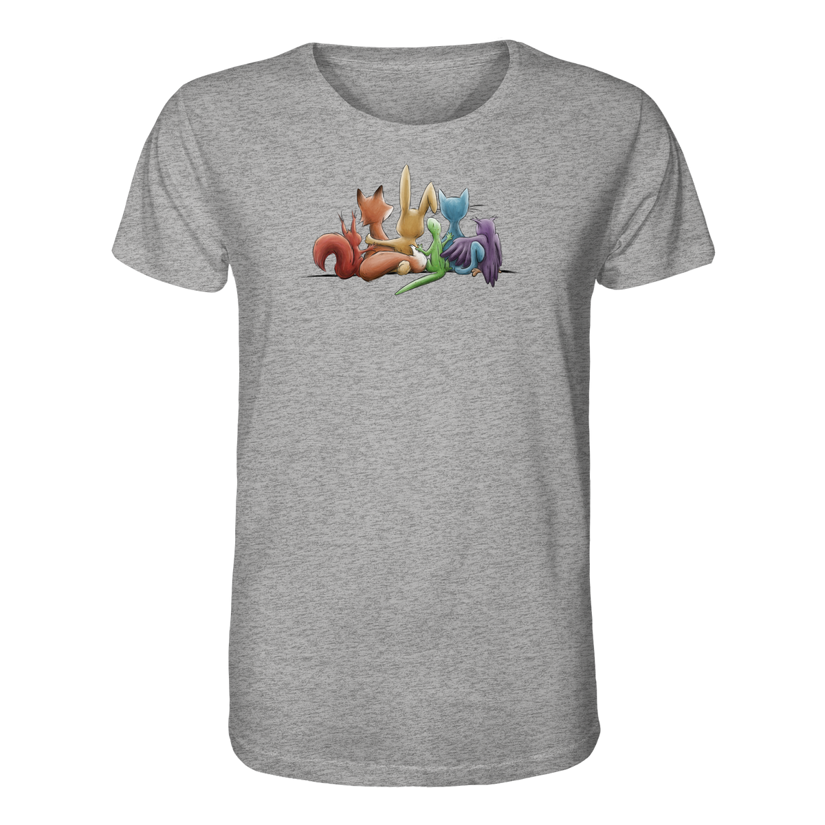 Regenbogen Tiere für Freundschaft, Toleranz und Vielfalt - Organic Shirt