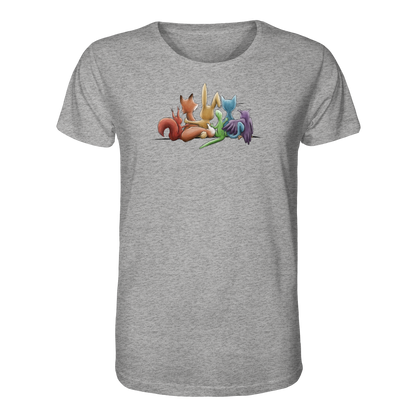 Regenbogen Tiere für Freundschaft, Toleranz und Vielfalt - Organic Shirt